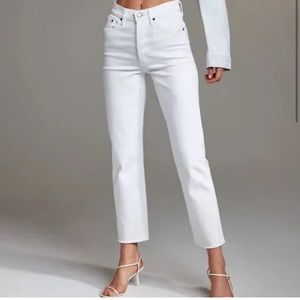 Artizia Denim Forum The Arlo High Rise Straight 28L White